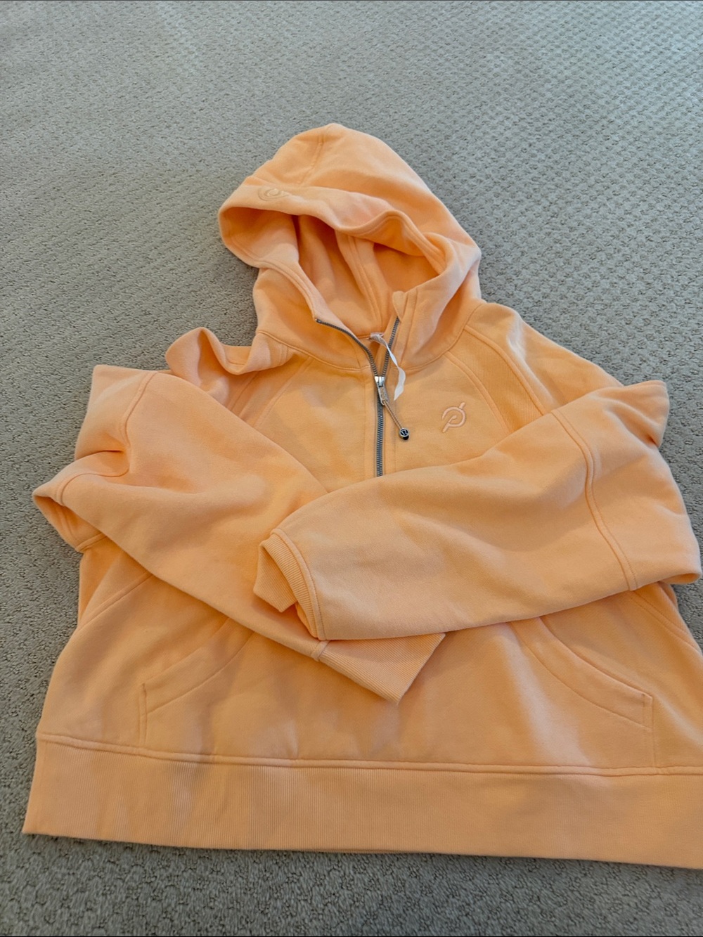 Peloton lululemon Peach Half-Zip Hoodie M/L